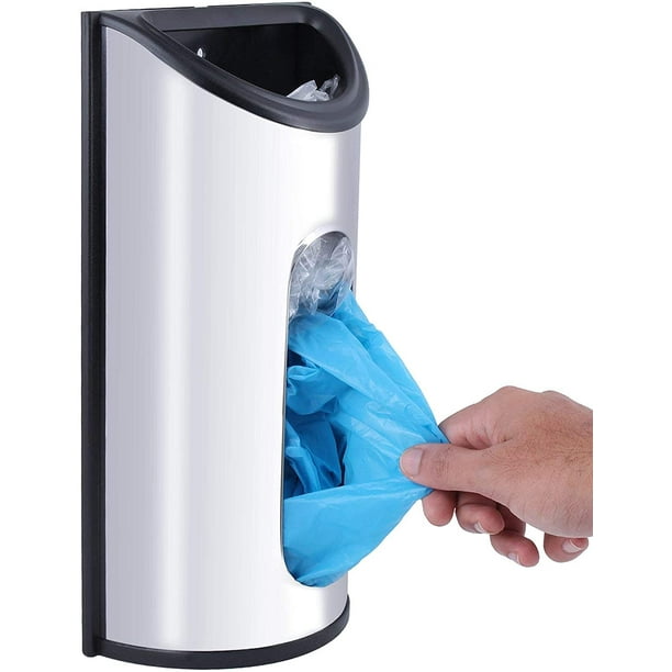 Kitchen Plastic Bag Holder Dispenser Storage Box Wall Mount 26*12*6cm